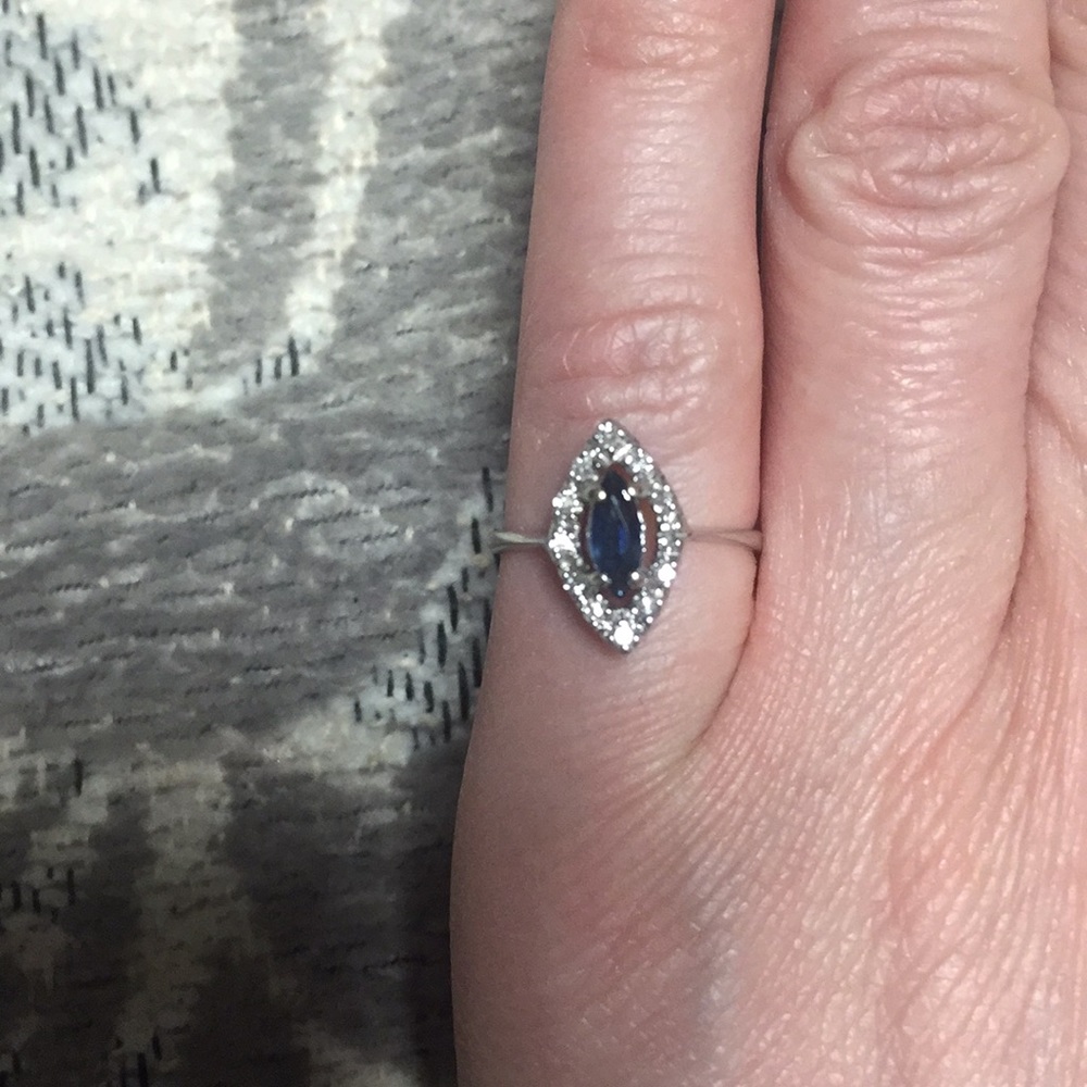 Estate sapphire diamond ring